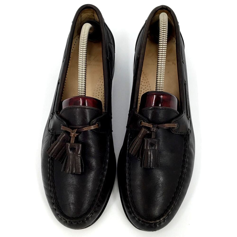 Florsheim Royal Imperial 34316 Tassel Loafers Black Leather 8.5D USA